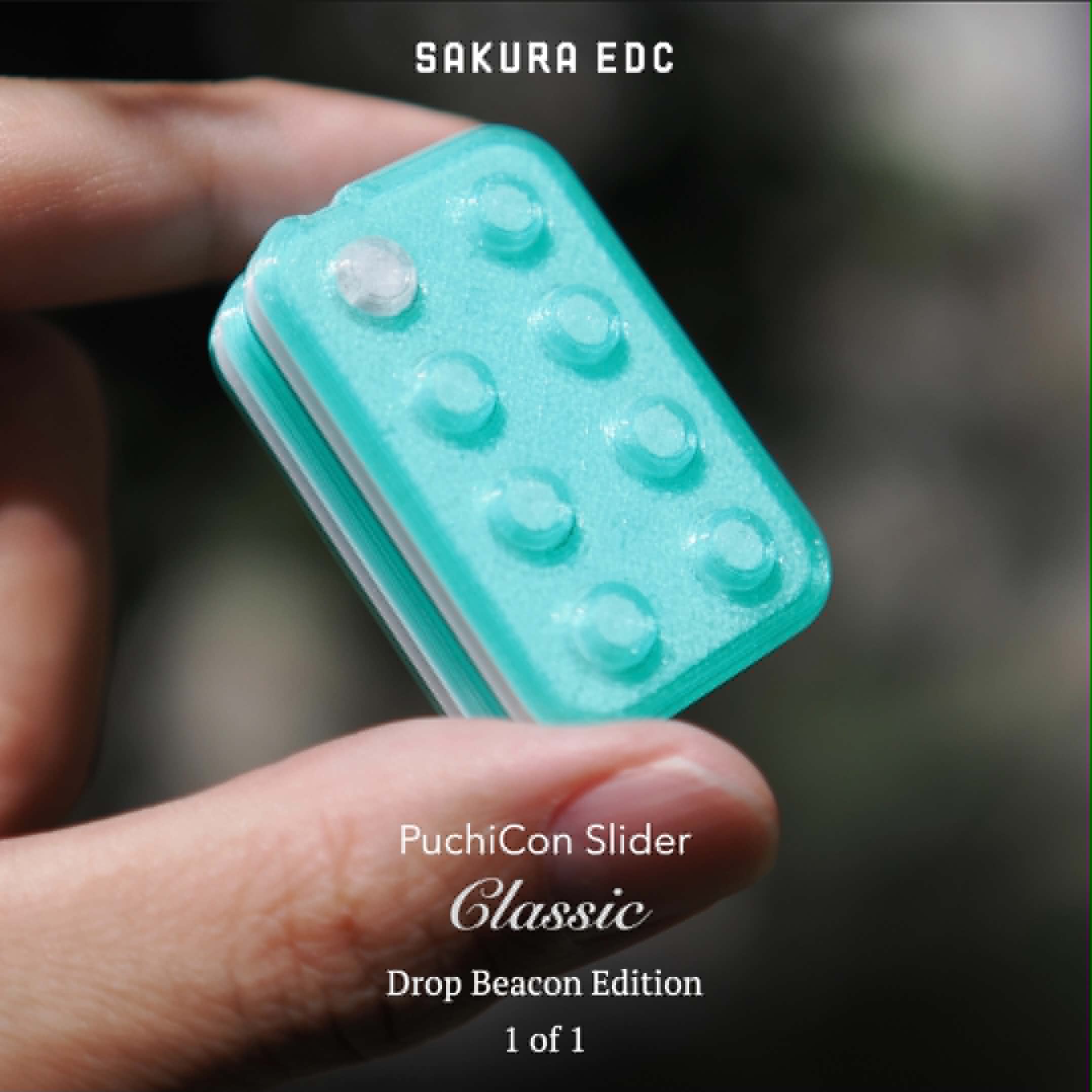 PuchiCon Slider Classic - Clear Teal - Drop Beacon Edition (1/1) — image 1 of 6